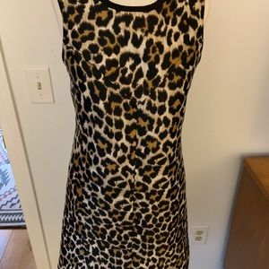J.crew leopard shift dress size 00